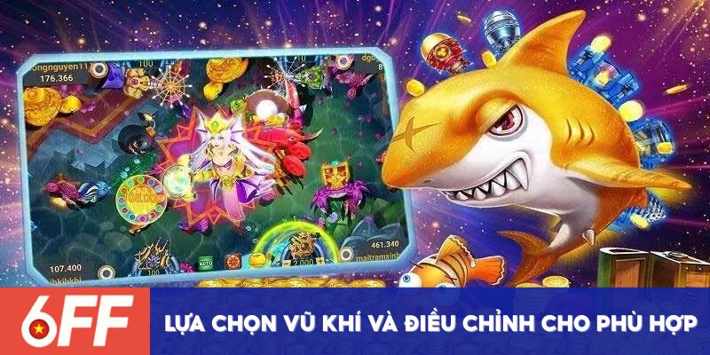 Người chơi cần lựa chọn vũ khí và điều chỉnh cho phù hợp