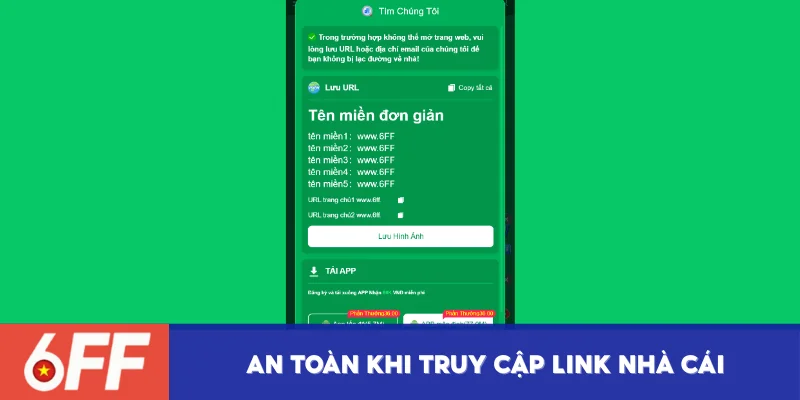 Link vào 6FF an toàn