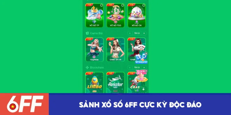 sảnh xổ số độc đáo